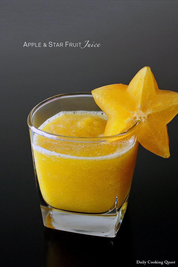 Apple and Star Fruit Juice