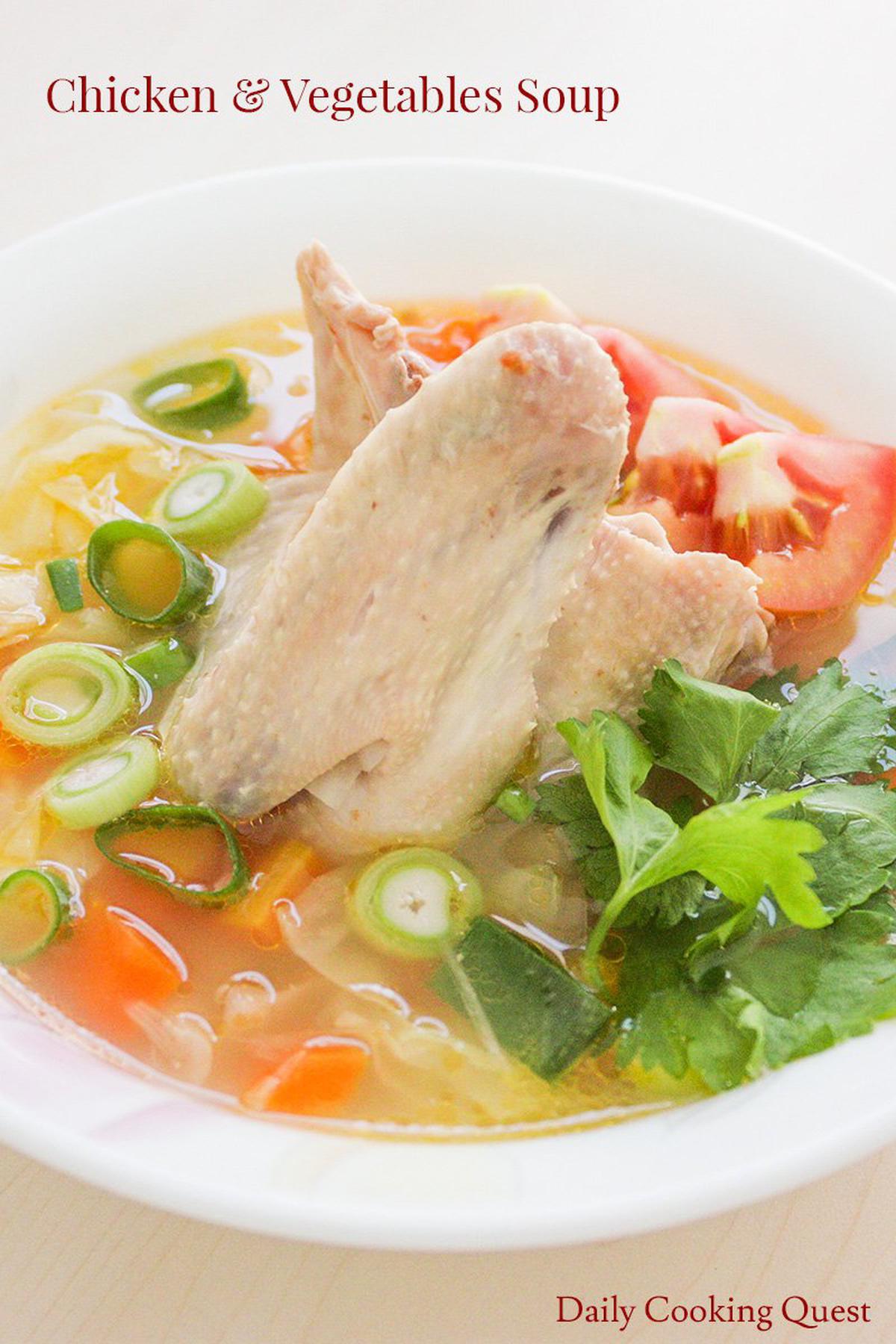 Chicken and Vegetables Soup