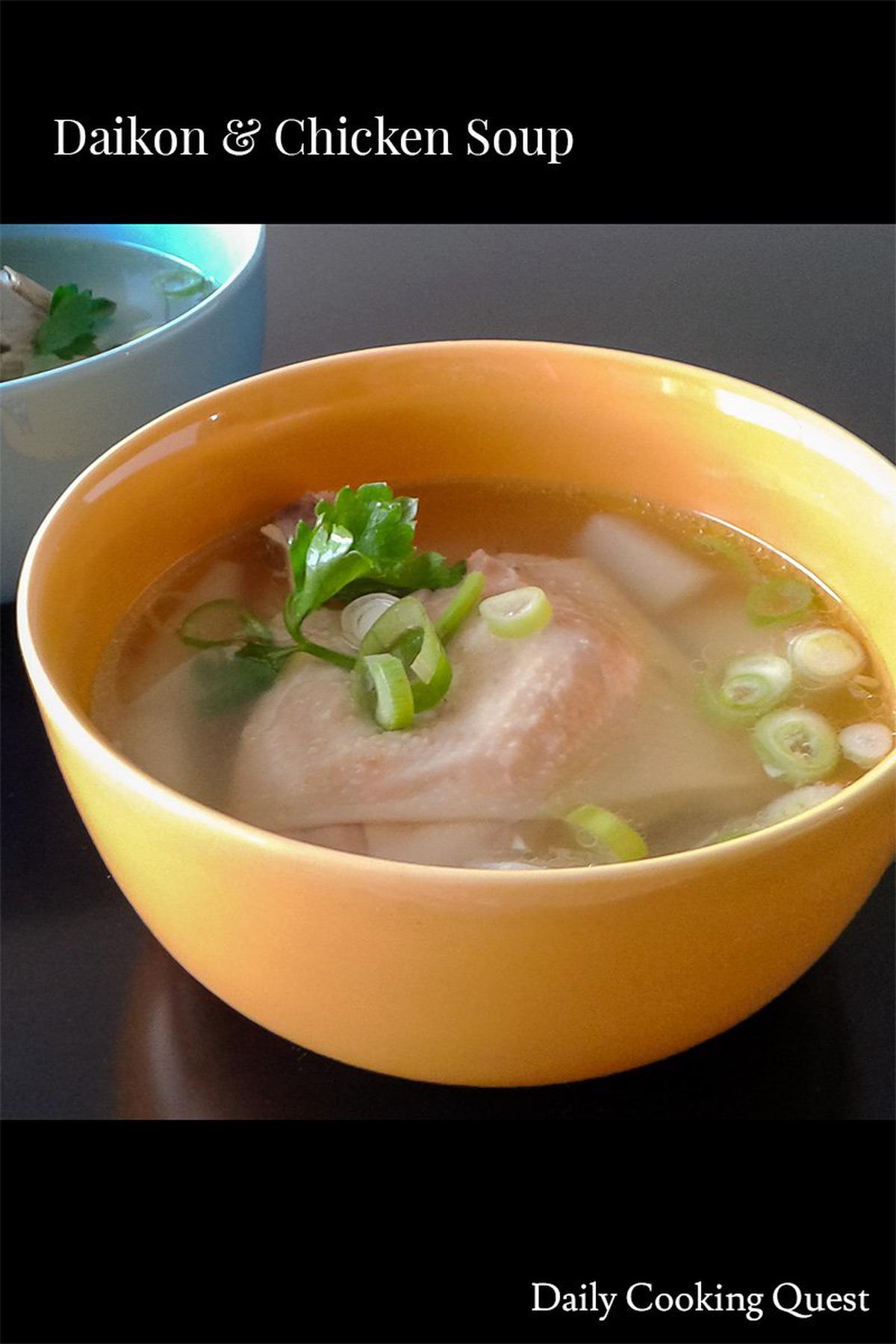 Daikon and Chicken Soup