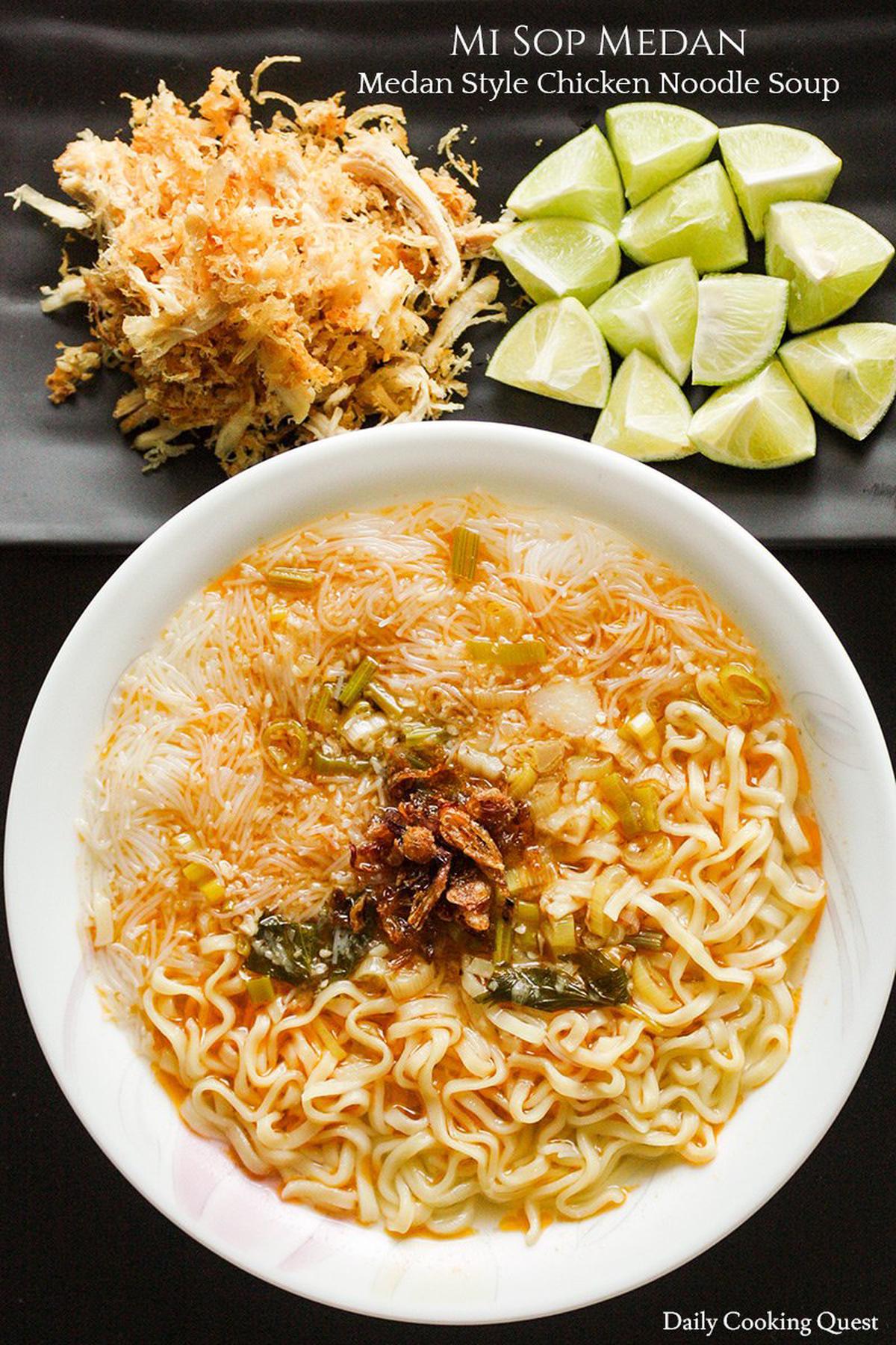 Mi Sop Medan - Medan Style Chicken Noodle Soup | Daily Cooking Quest