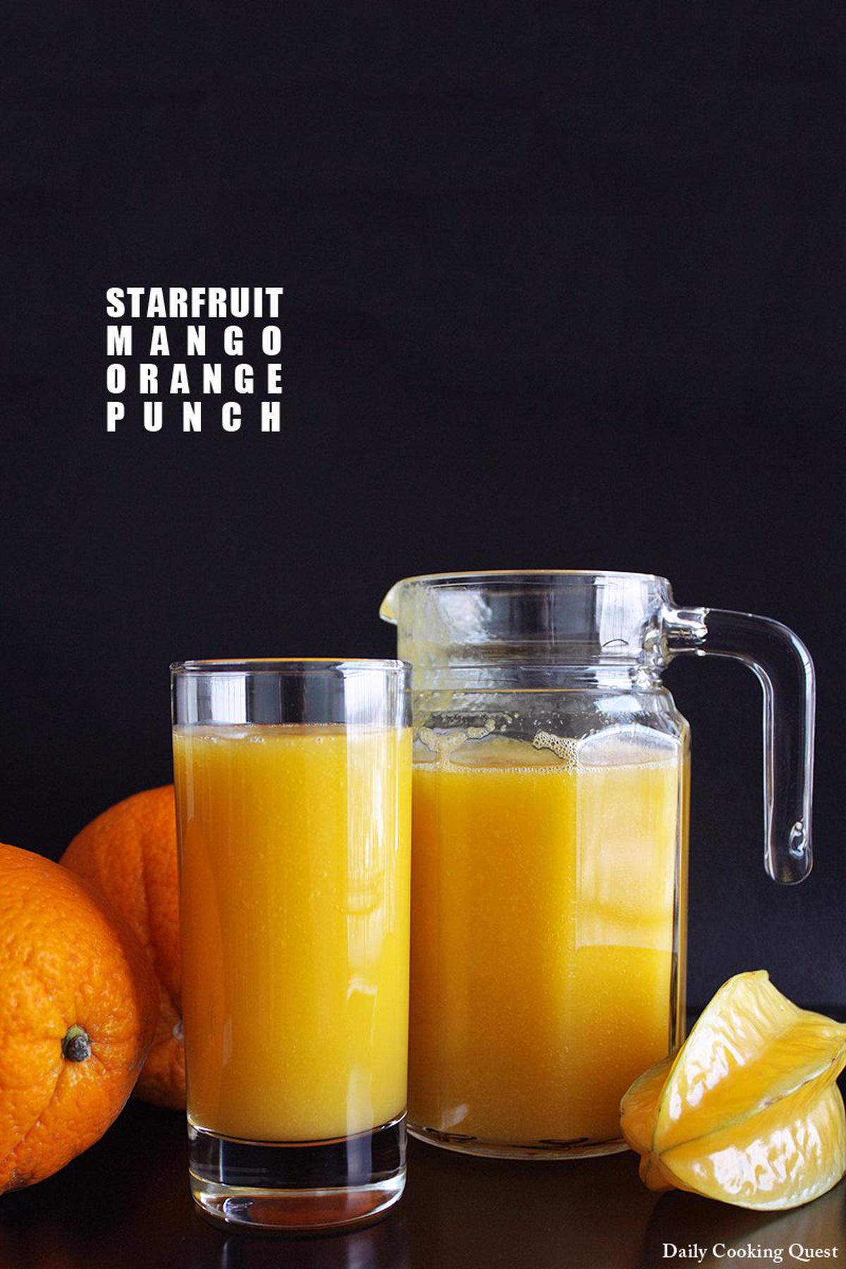 Starfruit Mango Orange Punch