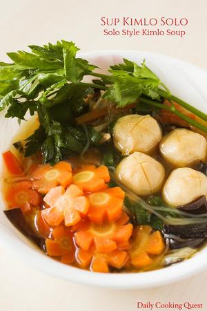 Sup Kimlo Solo - Solo Style Kimlo Soup
