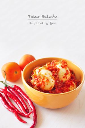 Telur Balado - Eggs with Chili Sauce