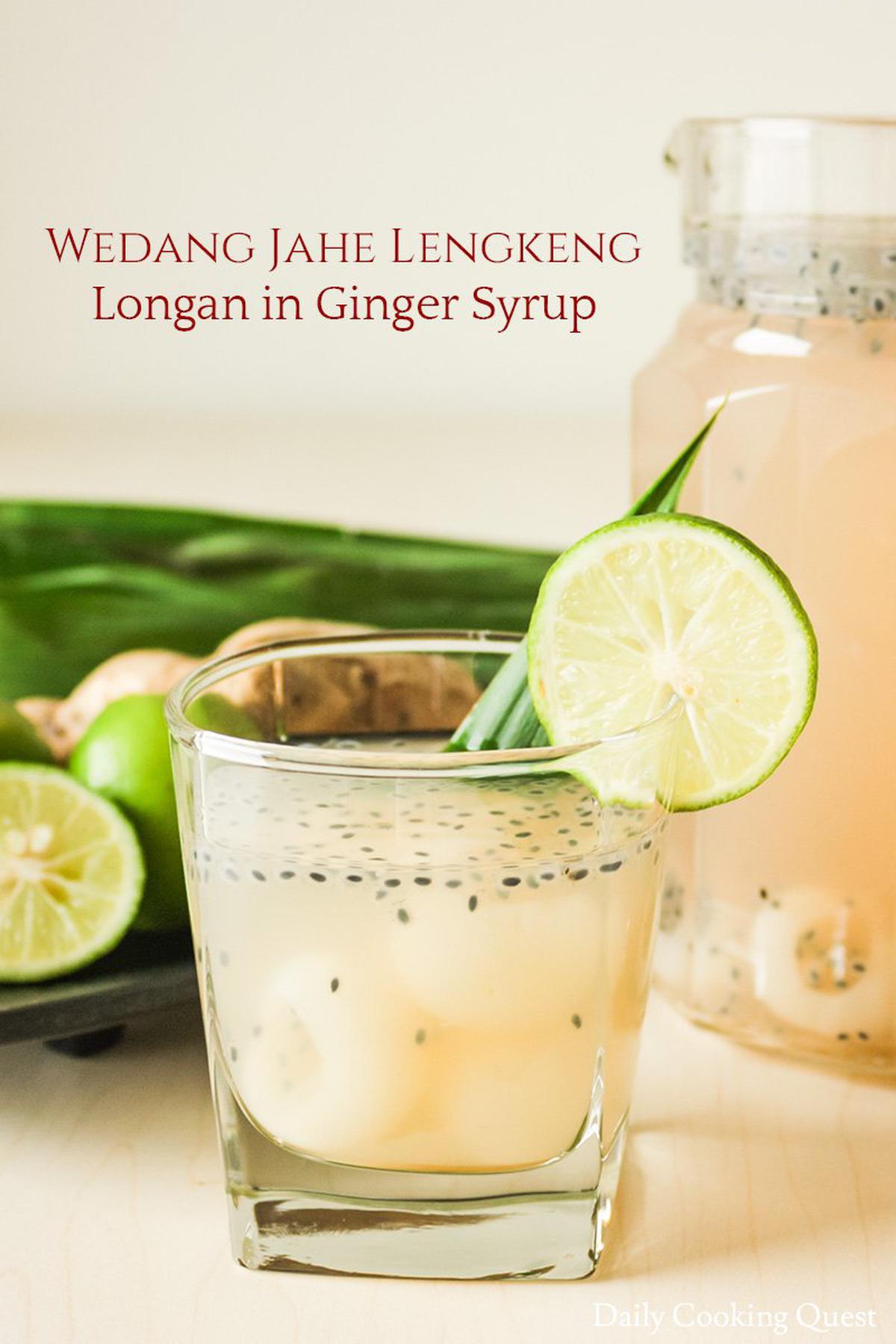 Wedang Jahe Lengkeng - Longan in Ginger Syrup