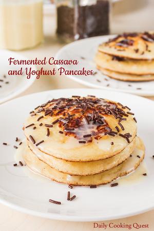 Fermented Cassava and Yoghurt Pancakes