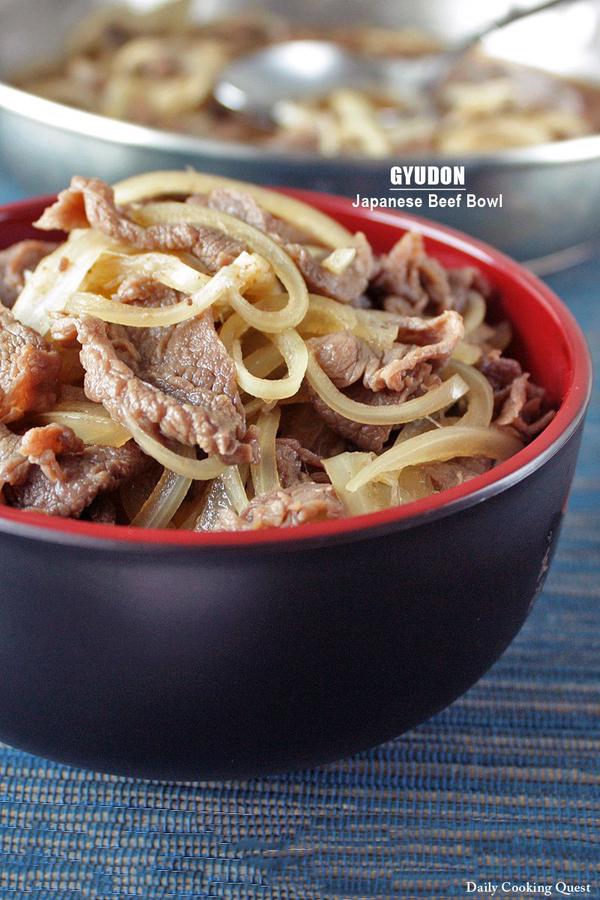 Gyudon - Japanese Beef Bowl