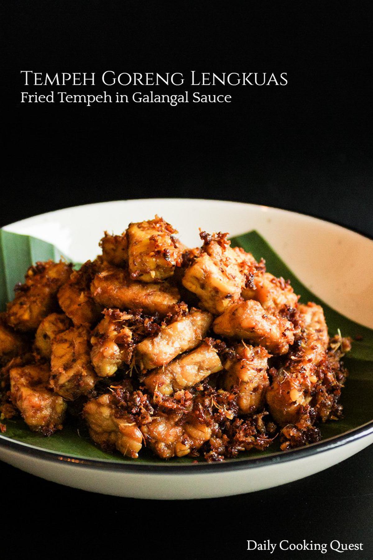 Tempeh Goreng Lengkuas – Fried Tempeh in Galangal Sauce