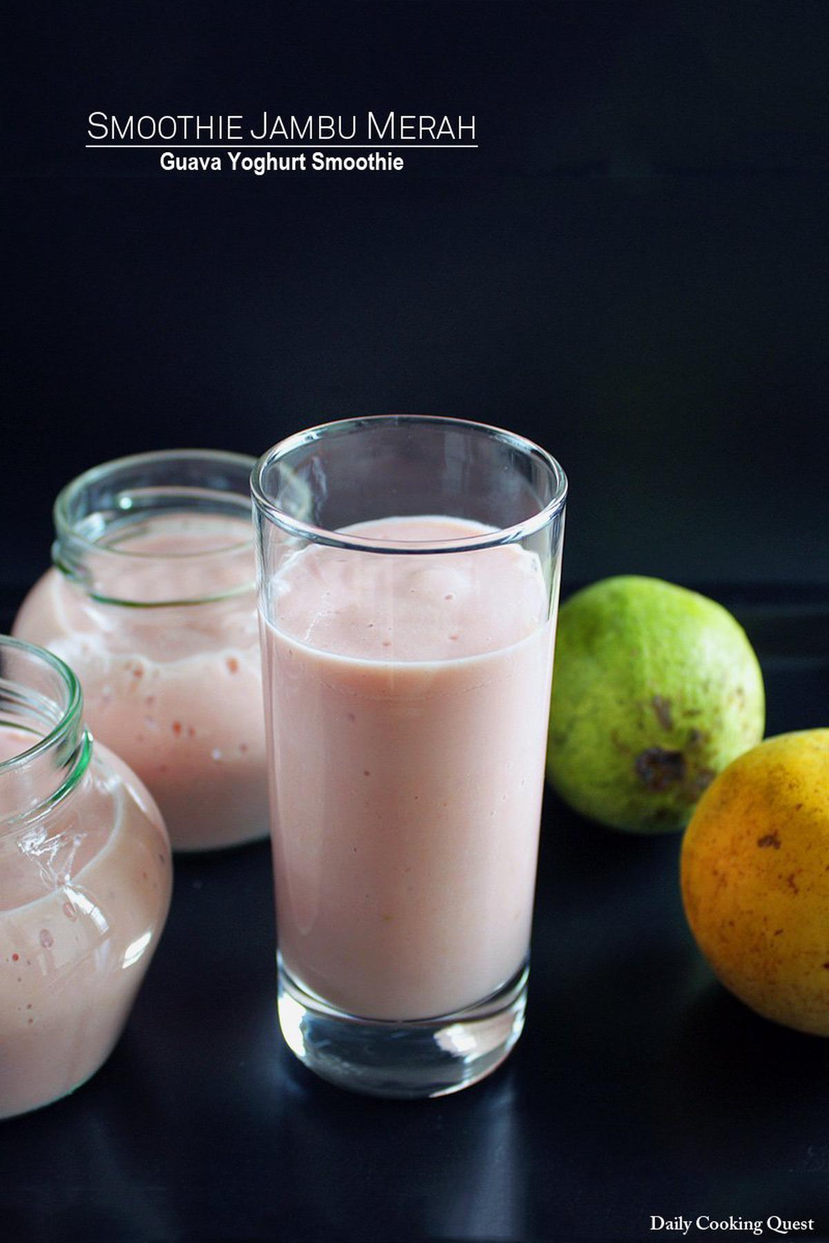 Smoothie Jambu Merah - Guava Yoghurt Smoothie