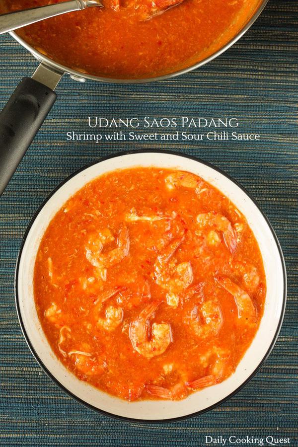 Udang Saos Padang - Shrimp with Sweet and Sour Chili Sauce