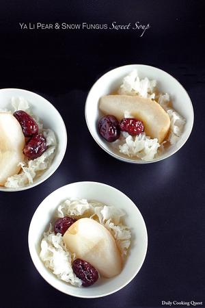 Ya Li Pear and Snow Fungus Sweet Soup