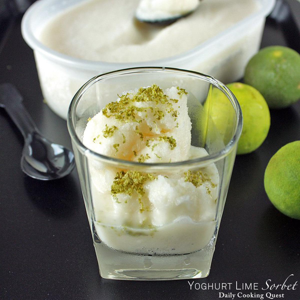 Yoghurt Lime Sorbet