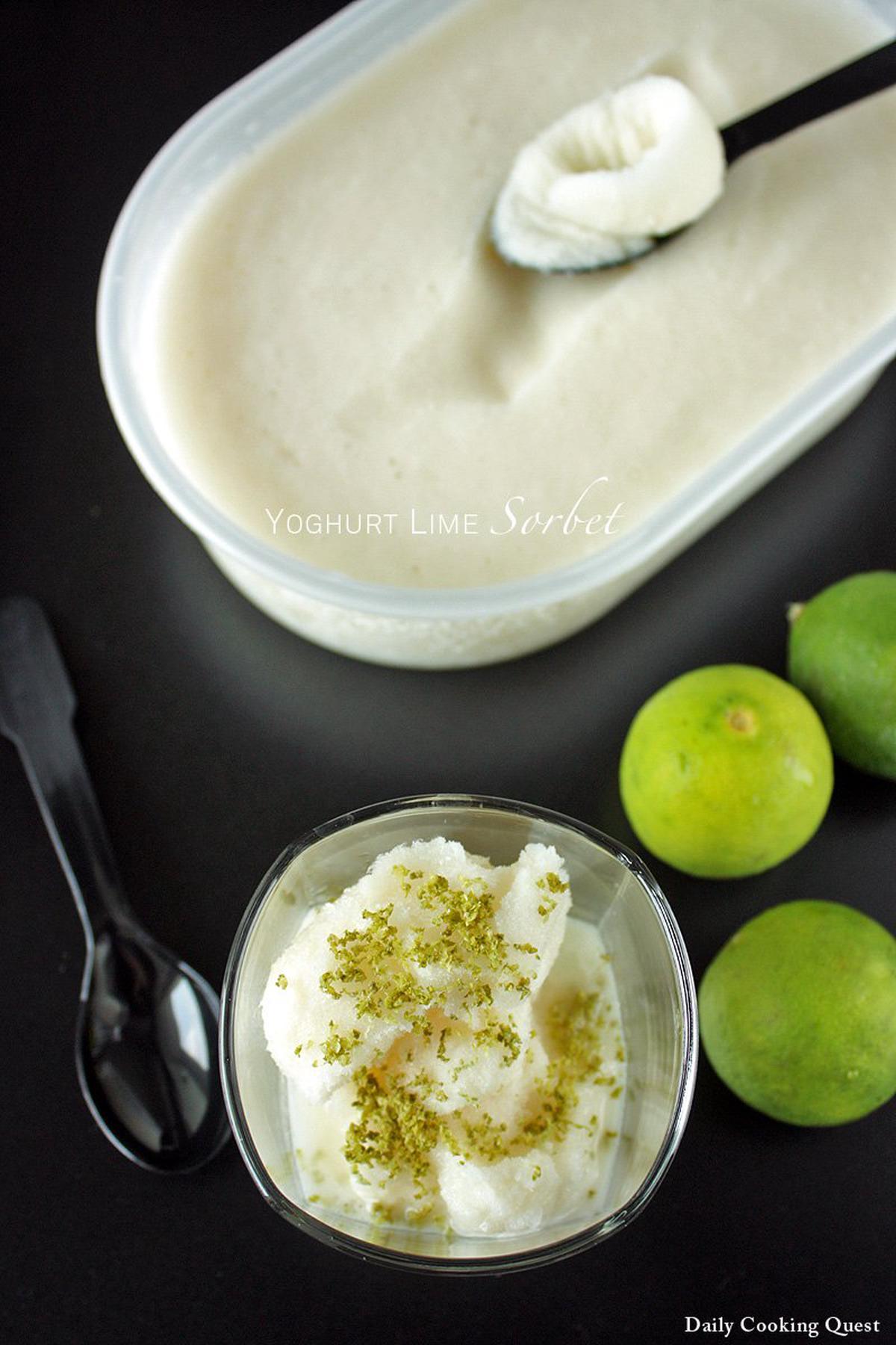 Yoghurt Lime Sorbet