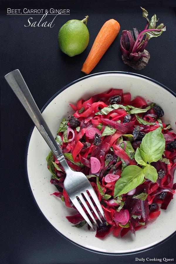 Beet, Carrot, and Ginger Salad