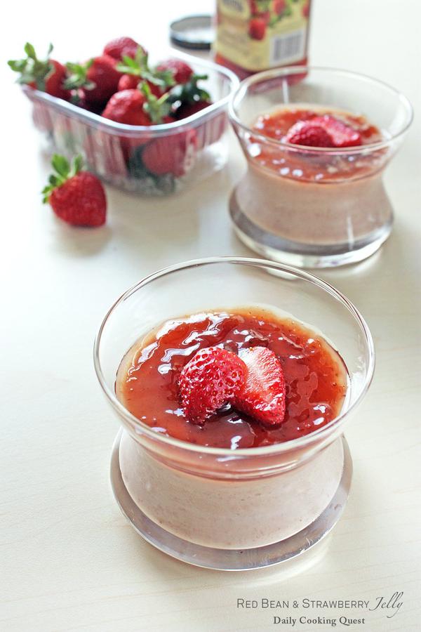 Red Bean and Strawberry Jelly
