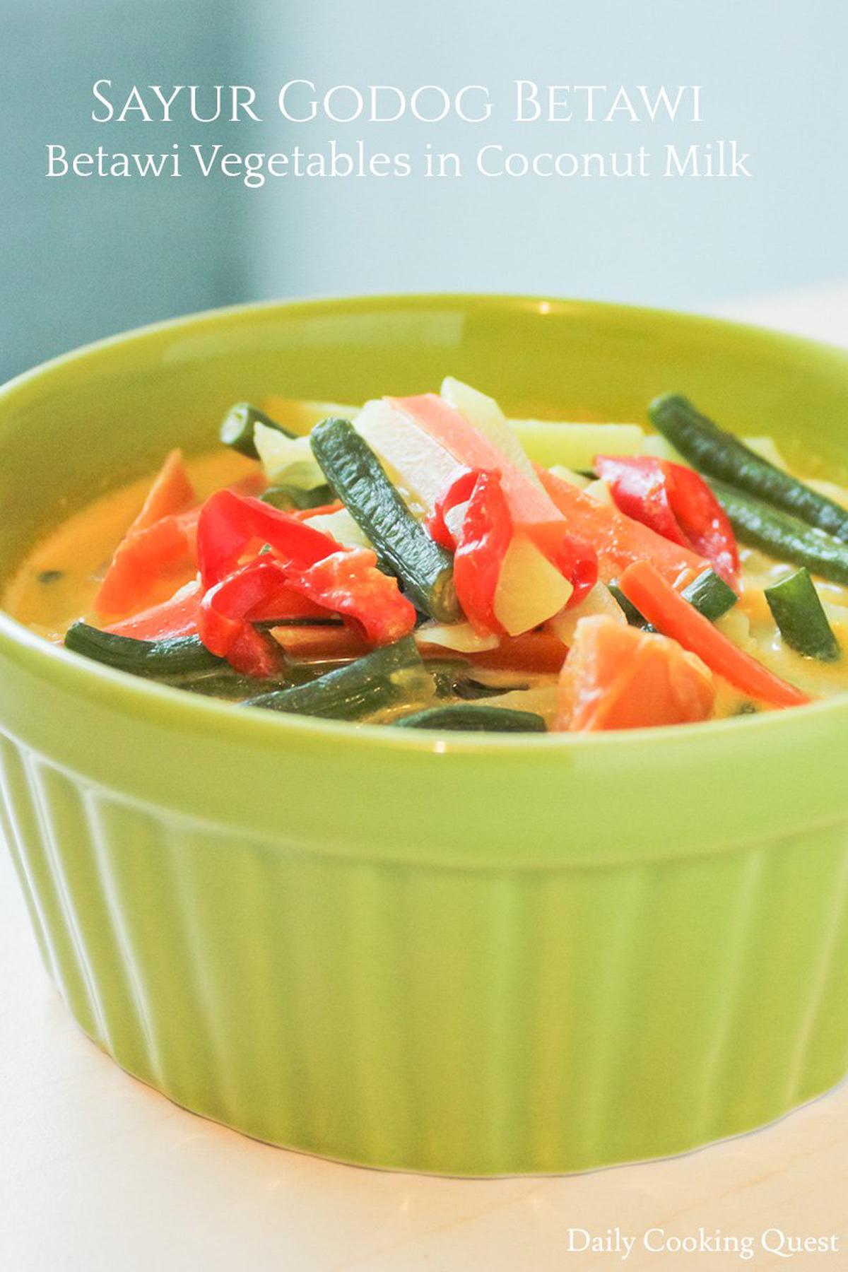 Sayur Godog Betawi - Betawi Vegetables in Coconut Milk