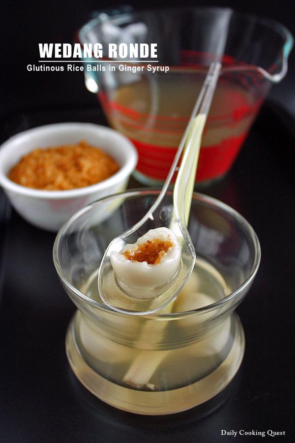 Wedang Ronde - Glutinous Rice Balls in Ginger Syrup