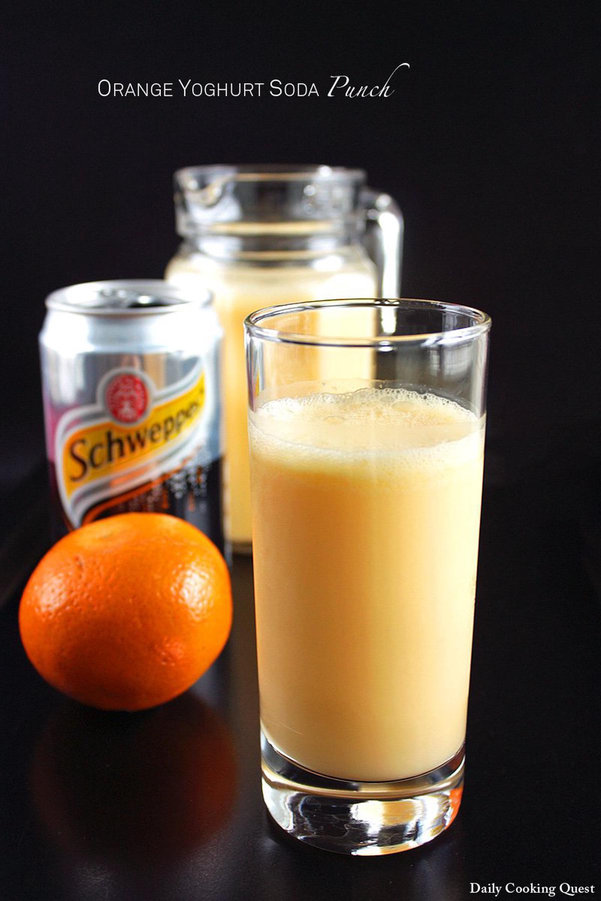 Orange Yoghurt Soda Punch