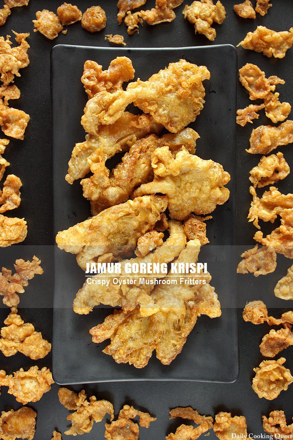 Jamur Goreng Krispi - Crispy Oyster Mushroom Fritters