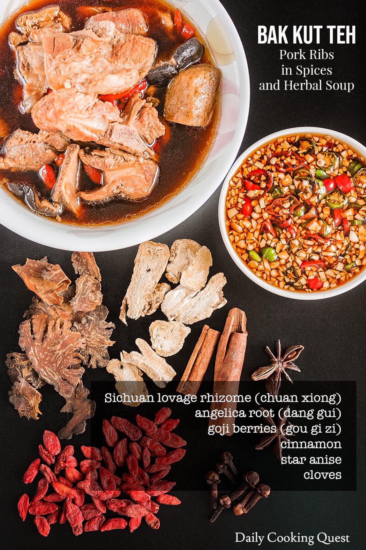 Bak Kut Teh - Pork Ribs in Spices and Herbal Soup Recipe | Daily ...