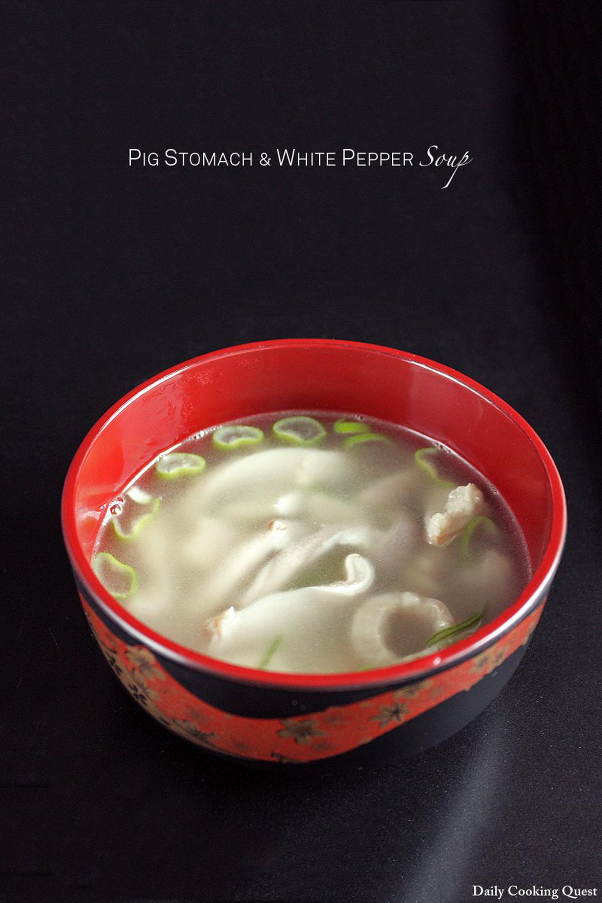 Pig Stomach and White Pepper Soup