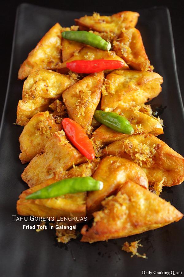 Tahu Goreng Lengkuas - Fried Tofu in Galangal