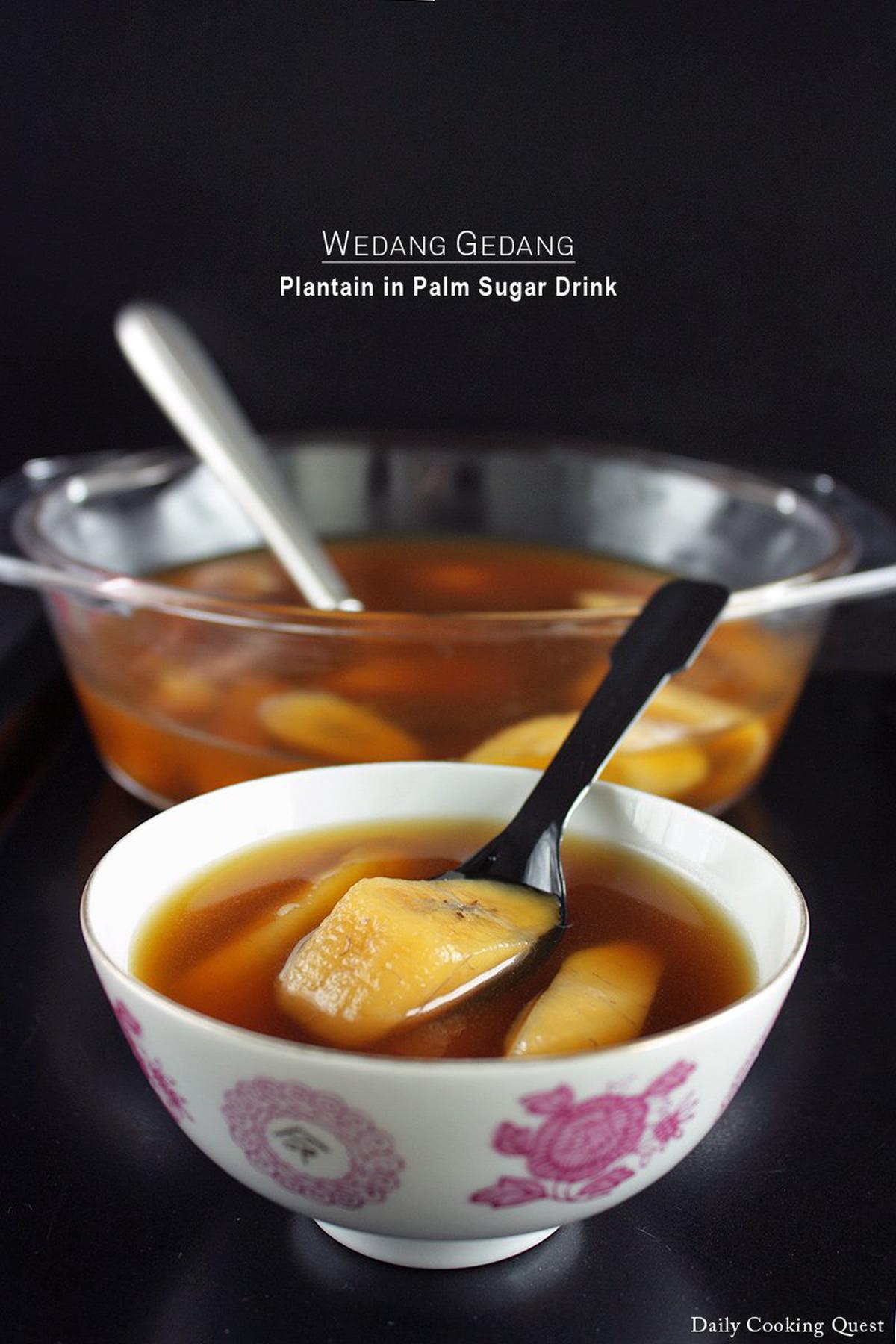 Wedang Gedang - Plantain in Palm Sugar Drink