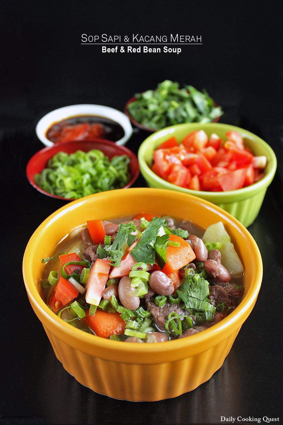 Sop Sapi dan Kacang Merah - Beef and Red Bean Soup
