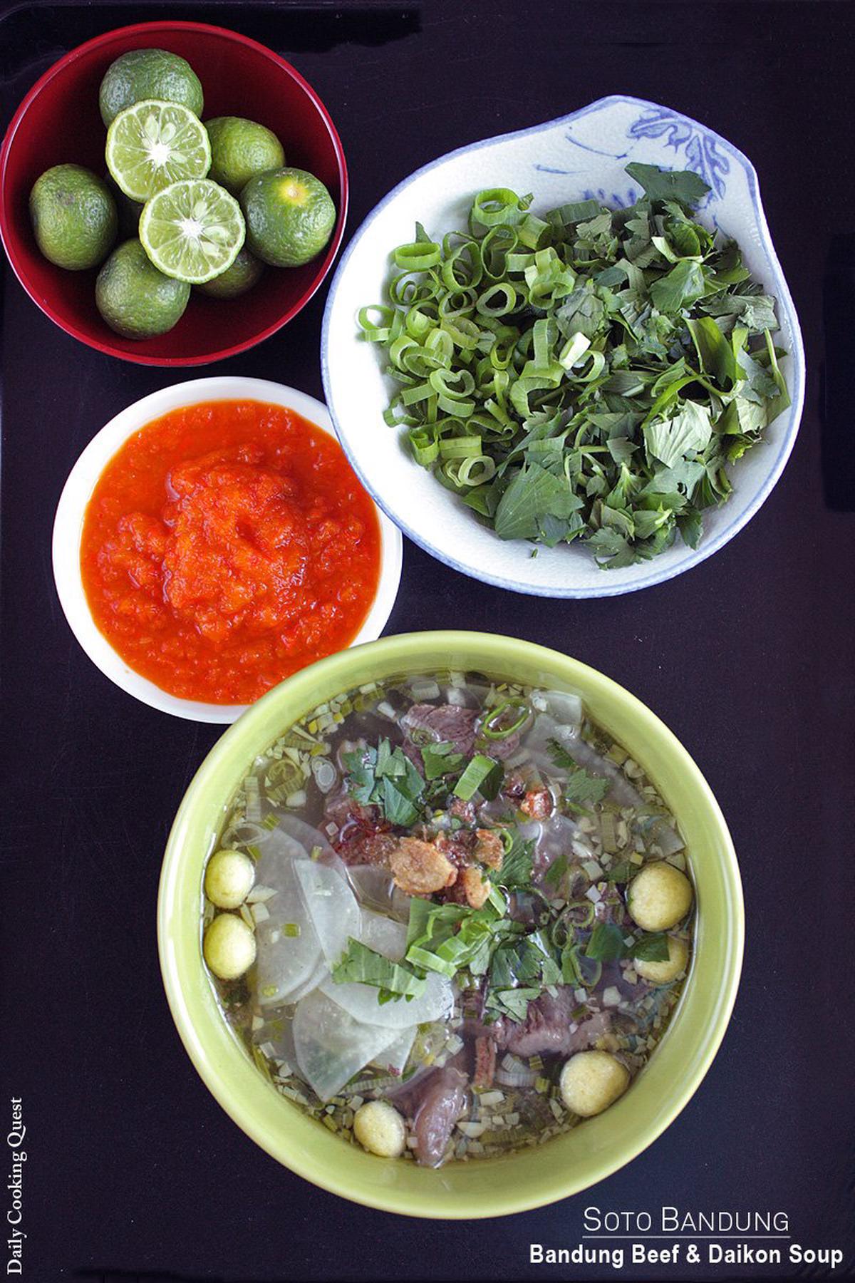 Soto Bandung - Bandung Beef and Daikon Soup