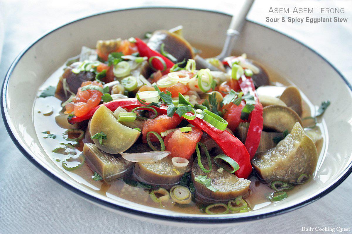 Asem-Asem Terong - Sour and Spicy Eggplant Stew | Daily Cooking Quest