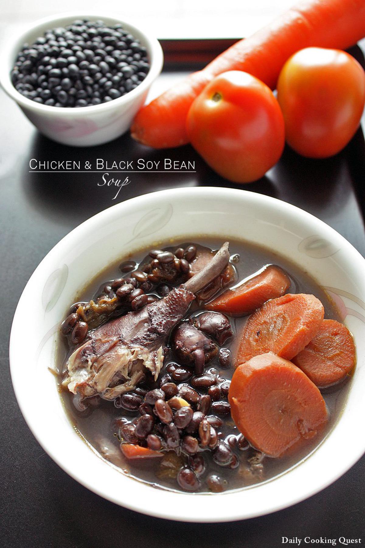 Chicken and Black Soy Bean Soup