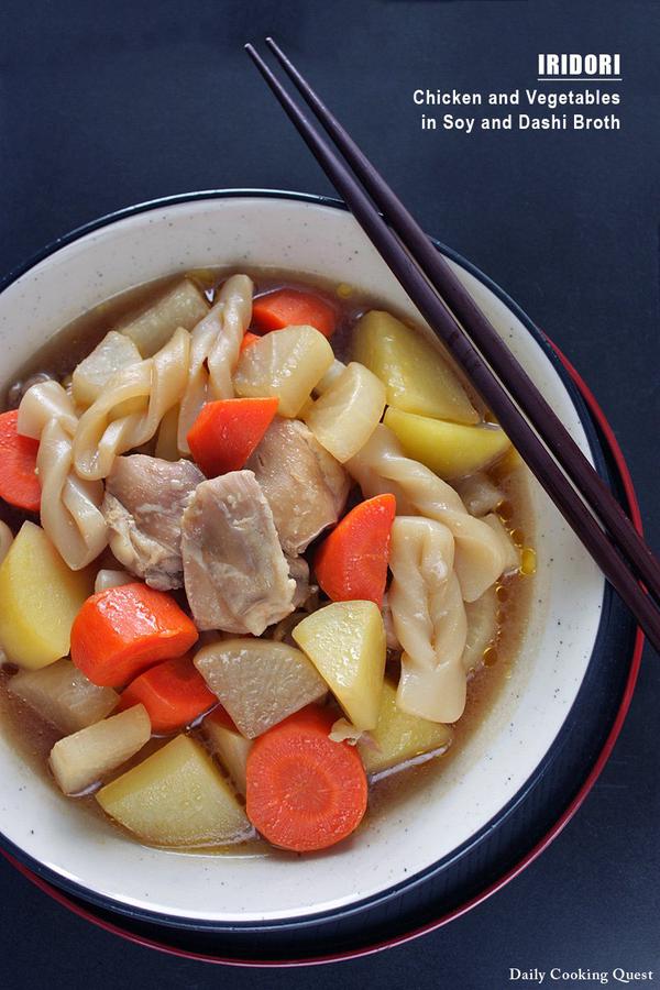 Iridori - Chicken and Vegetables in Soy and Dashi Broth