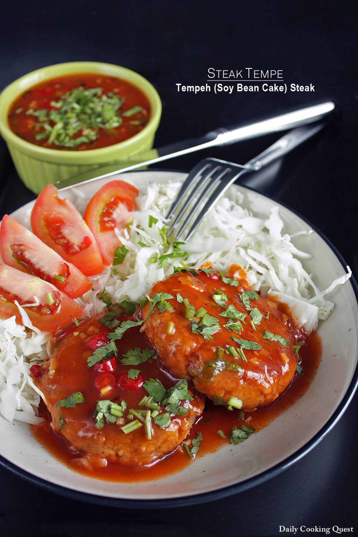 Steak Tempe - Tempeh (Soy Bean Cake) Steak