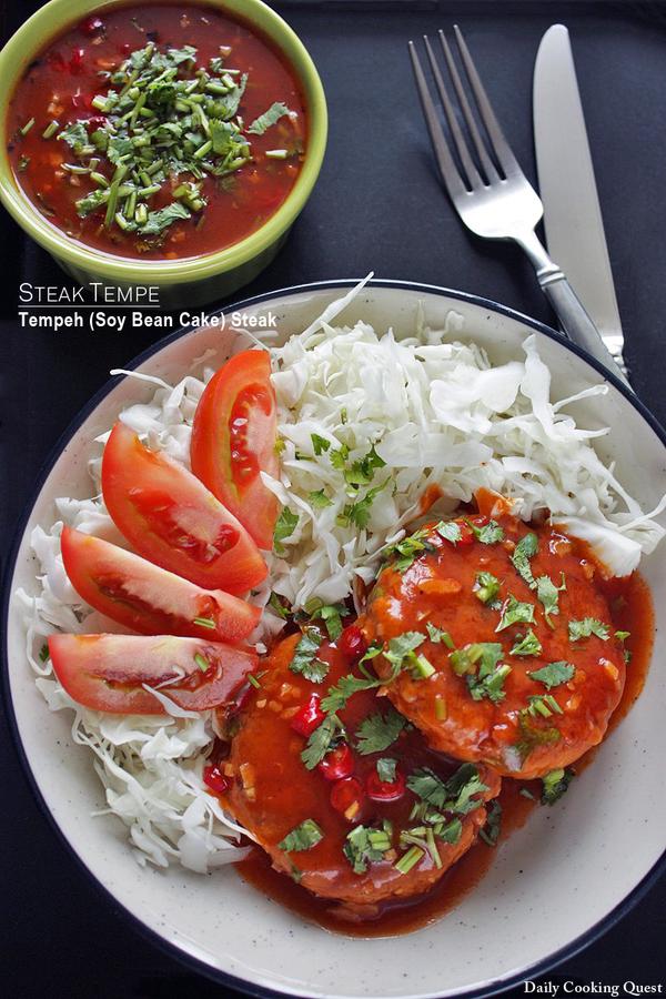 Steak Tempe - Tempeh (Soy Bean Cake) Steak