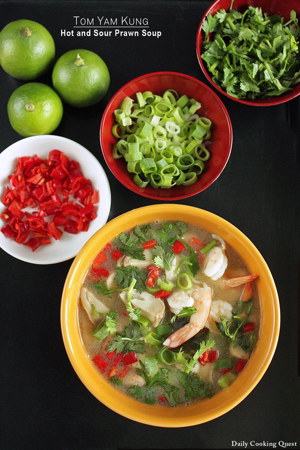 Tom Yam Kung - Hot and Sour Prawn Soup