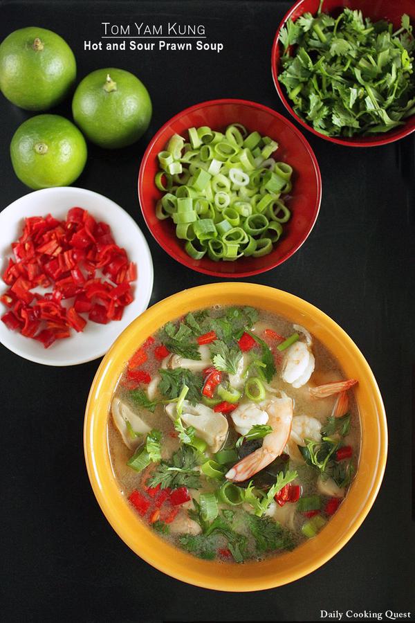 Tom Yam Kung - Hot and Sour Prawn Soup