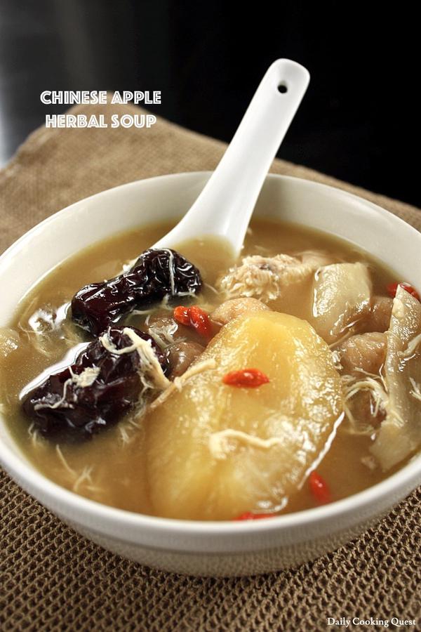 Chinese Apple Herbal Soup