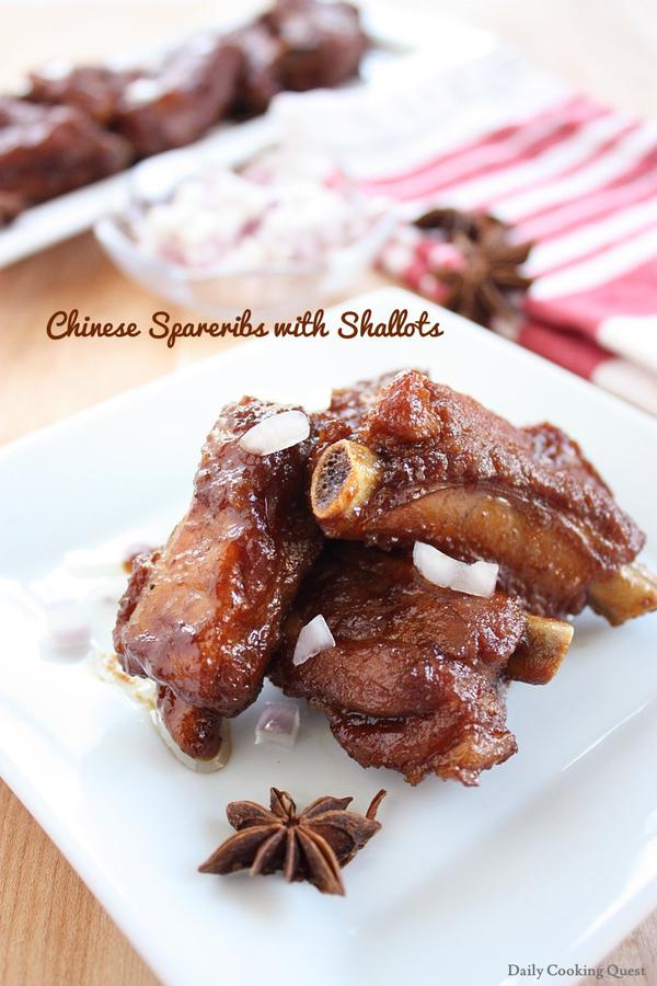 Chinese Spareribs with Shallots