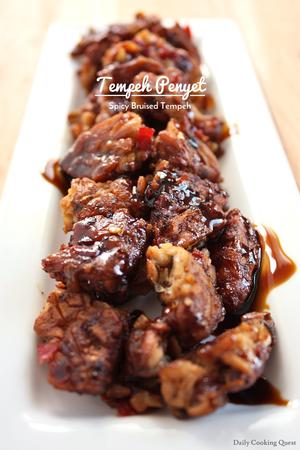 Tempeh Penyet - Spicy Bruised Tempeh