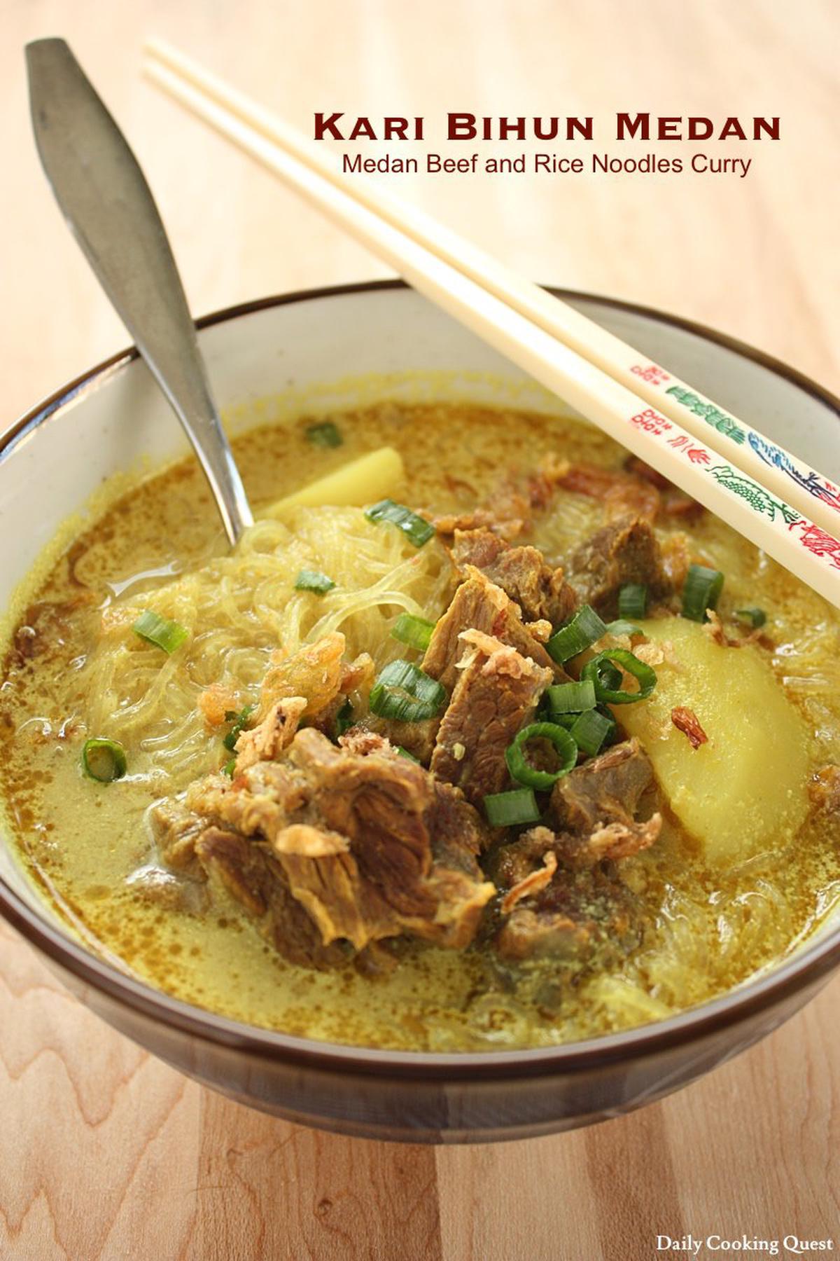 Kari Bihun Medan - Medan Rice Noodles Curry