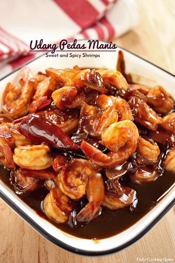 Udang Pedas Manis - Sweet and Spicy Shrimps