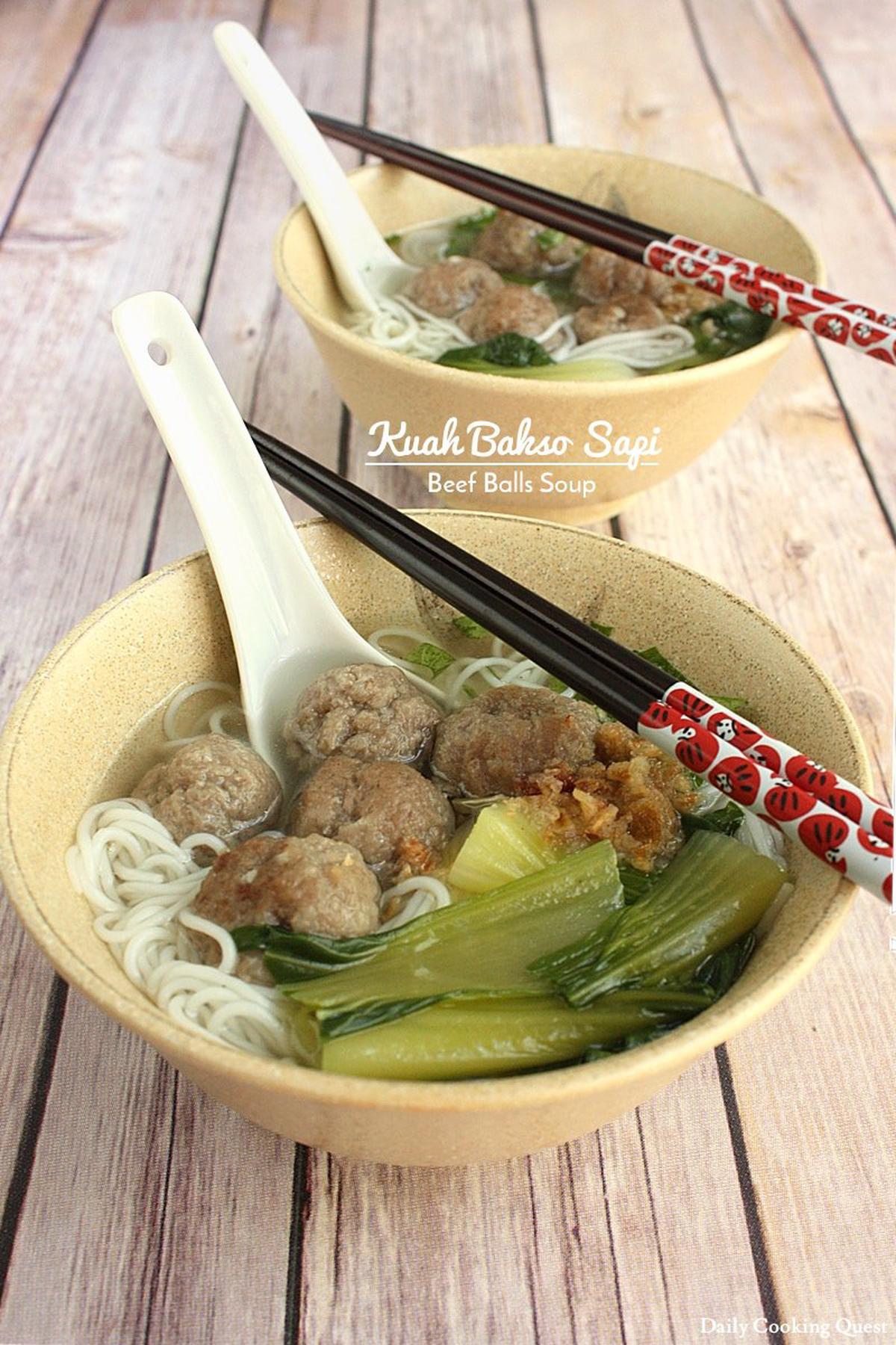 Kuah Bakso Sapi - Beef Balls Soup