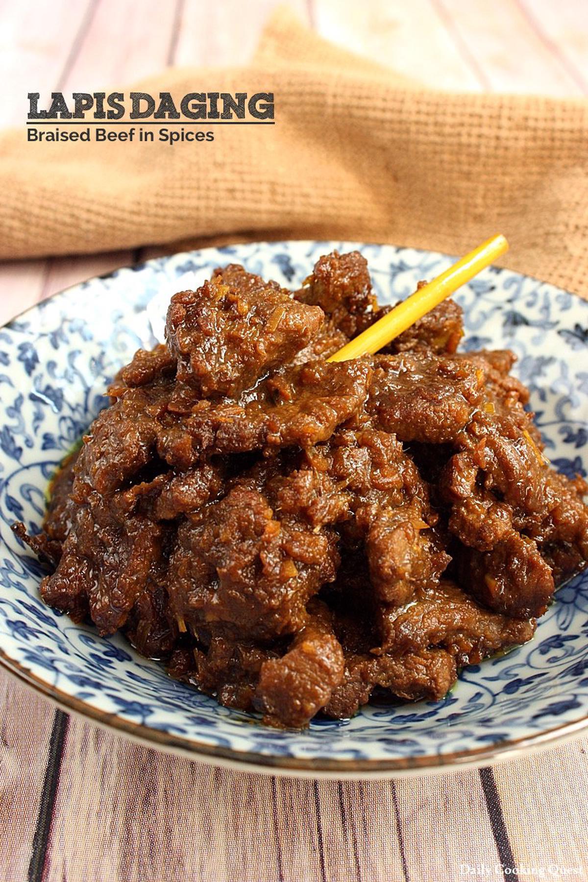 Lapis Daging - Braised Beef in Spices Recipe | Daily Cooking Quest