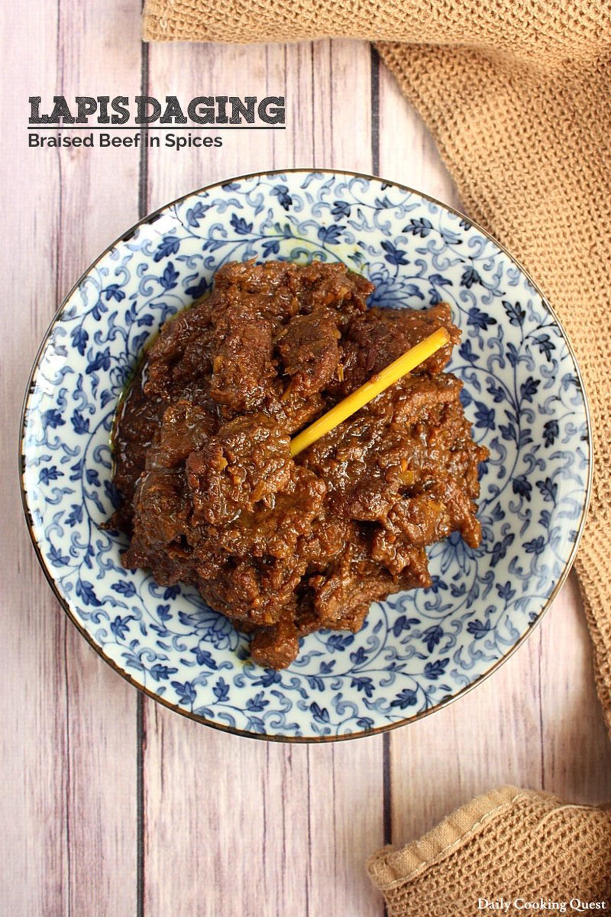 Lapis Daging - Braised Beef in Spices