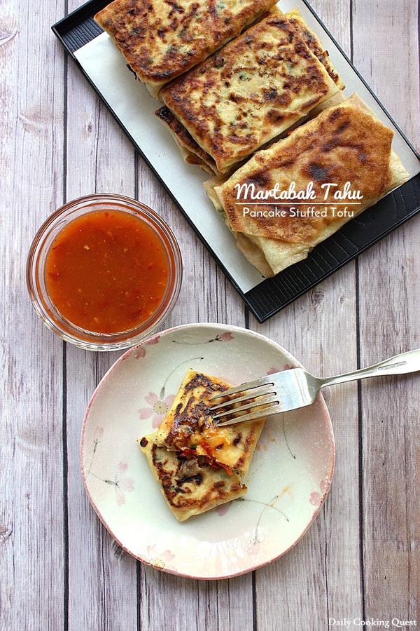 Martabak Tahu - Pancake Stuffed Tofu