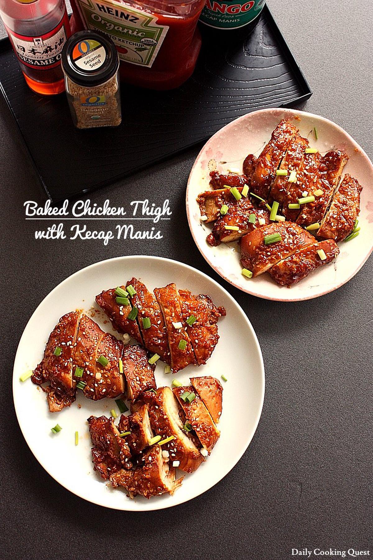 Baked Chicken Thigh with Kecap Manis