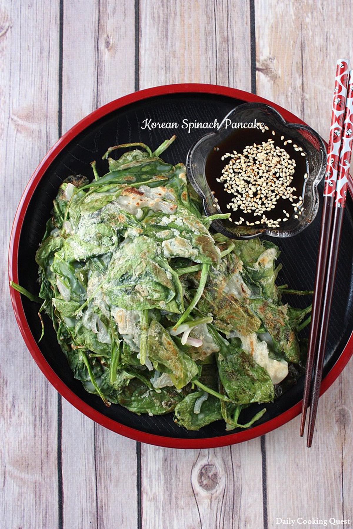 Korean Spinach Pancake