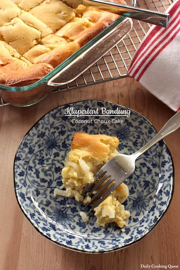 Klapertart Bandung - Coconut Choux Cake