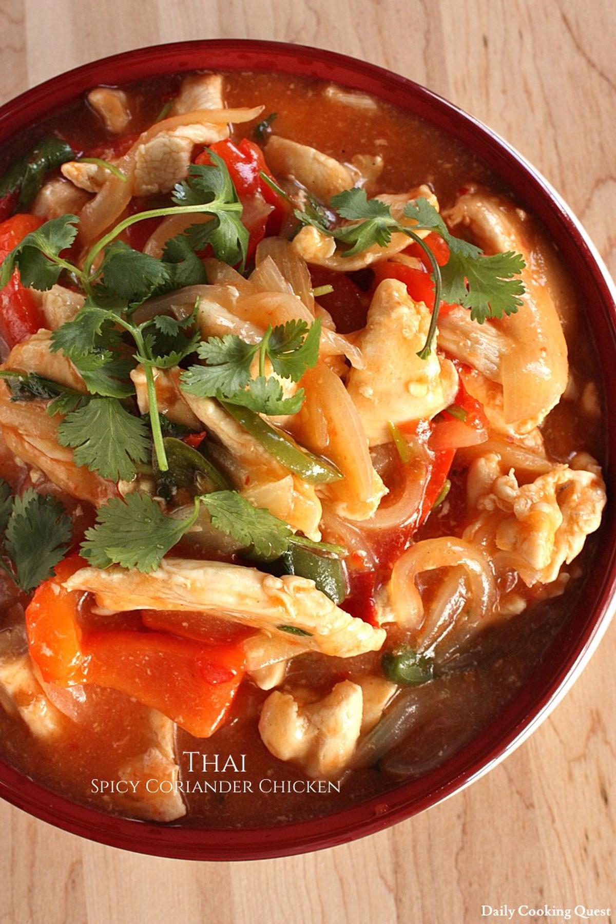 Thai Spicy Coriander Chicken