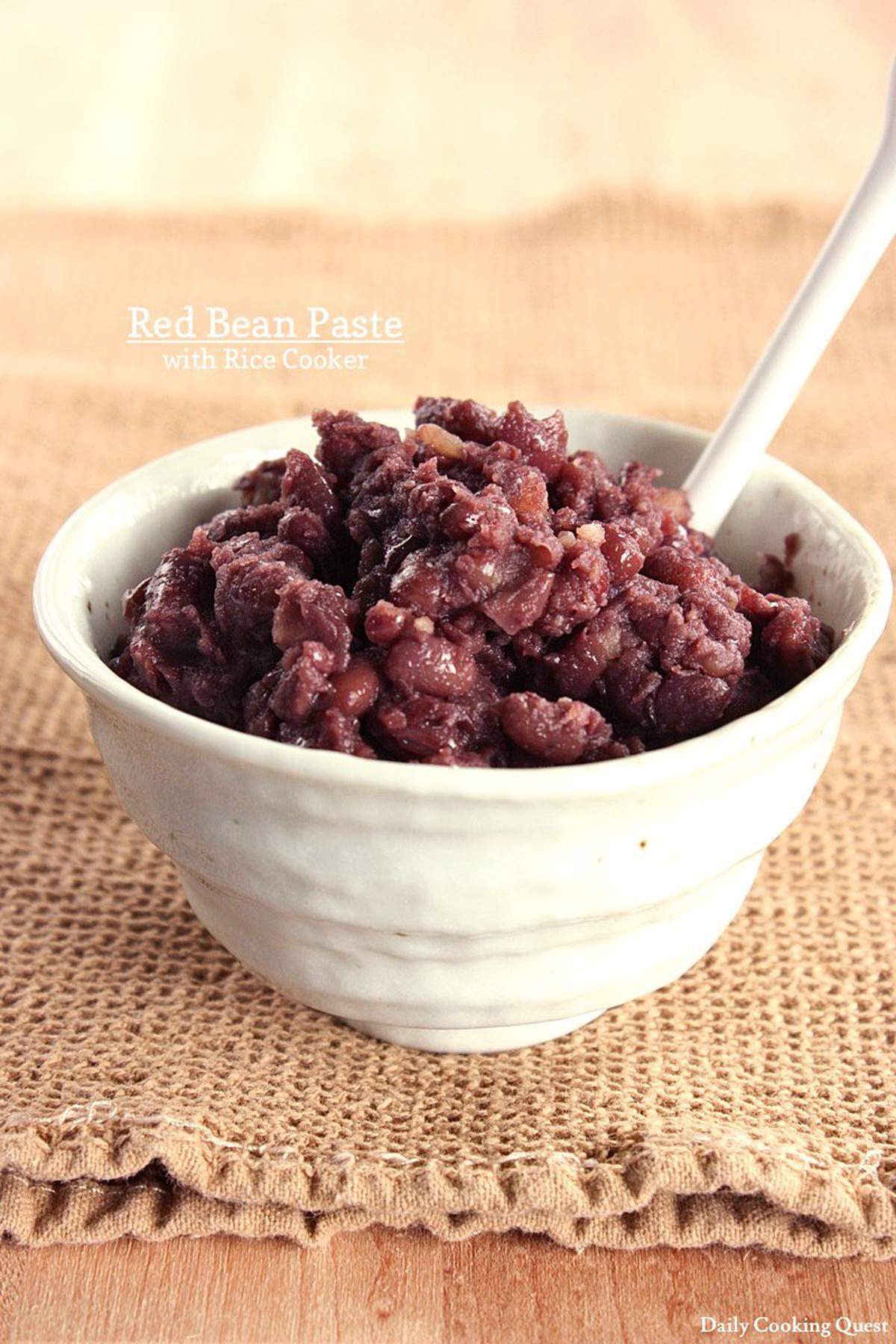 Red Bean Paste with Rice Cooker