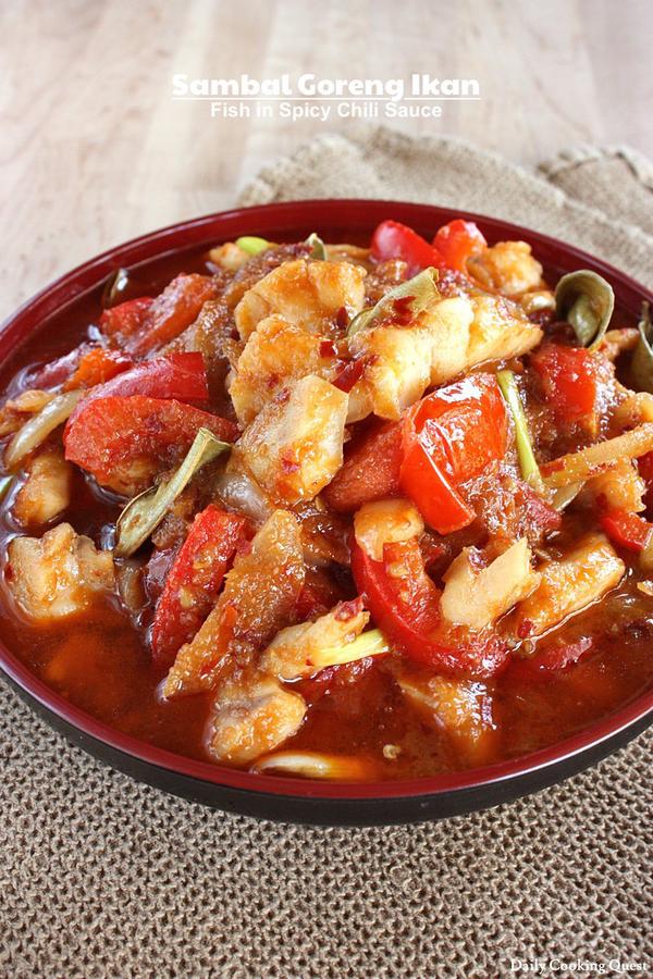 Sambal Goreng Ikan - Fish in Spicy Chili Sauce